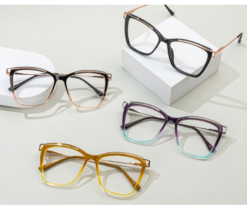 Matia Schwarz Quadratisch Brille