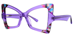 Tessie Lila Geometrisch Brille3