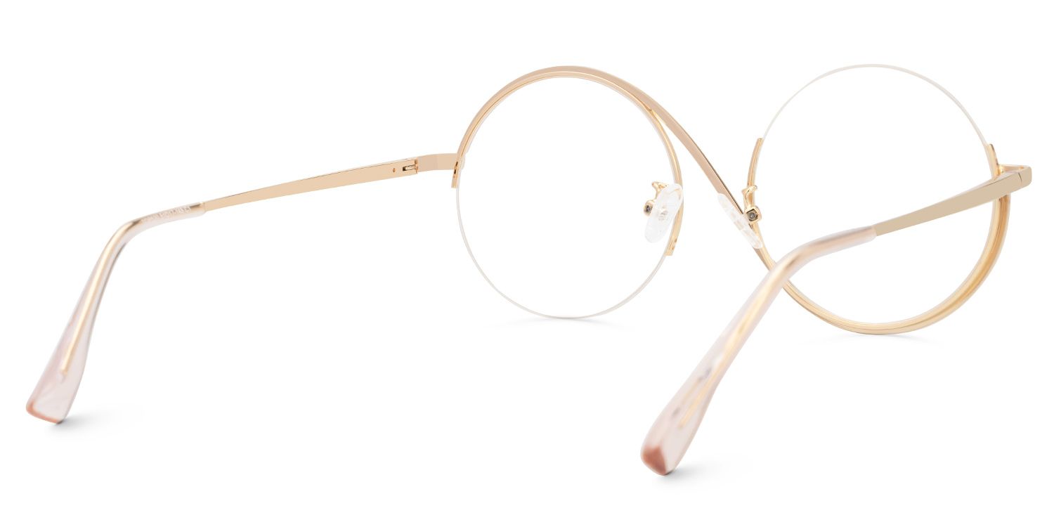 Alina Bunt Rund Metall Brille2