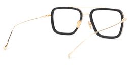 Gifford Schwarz Gold Pilot Brille4