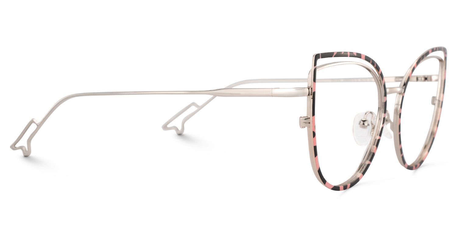 Spivey Rosa-Tortoise Cateye Metall Brille4