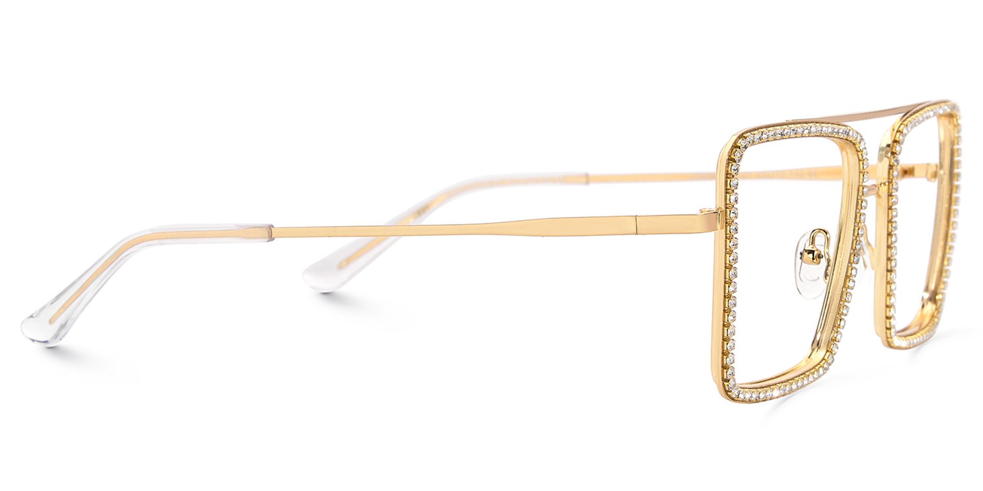 Diva Gold Quadratisch Brille2