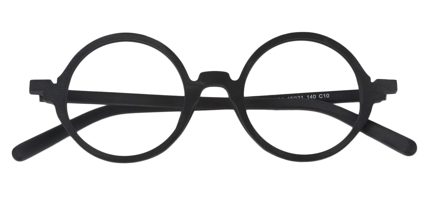 Aloysius Schwarze Runde Brille1
