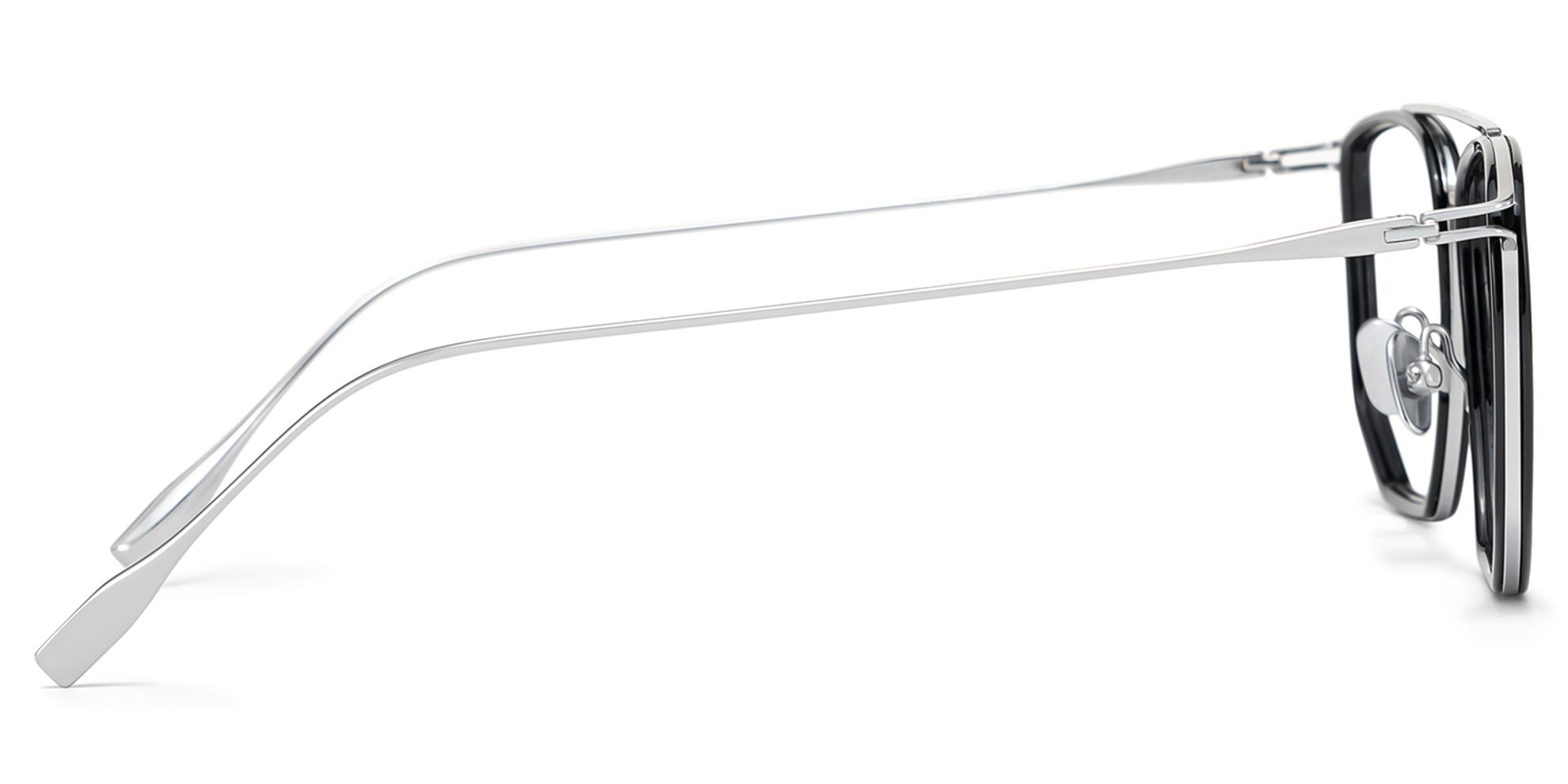 Nico Schwarz Pilot Gemischte-Materialien Brille3