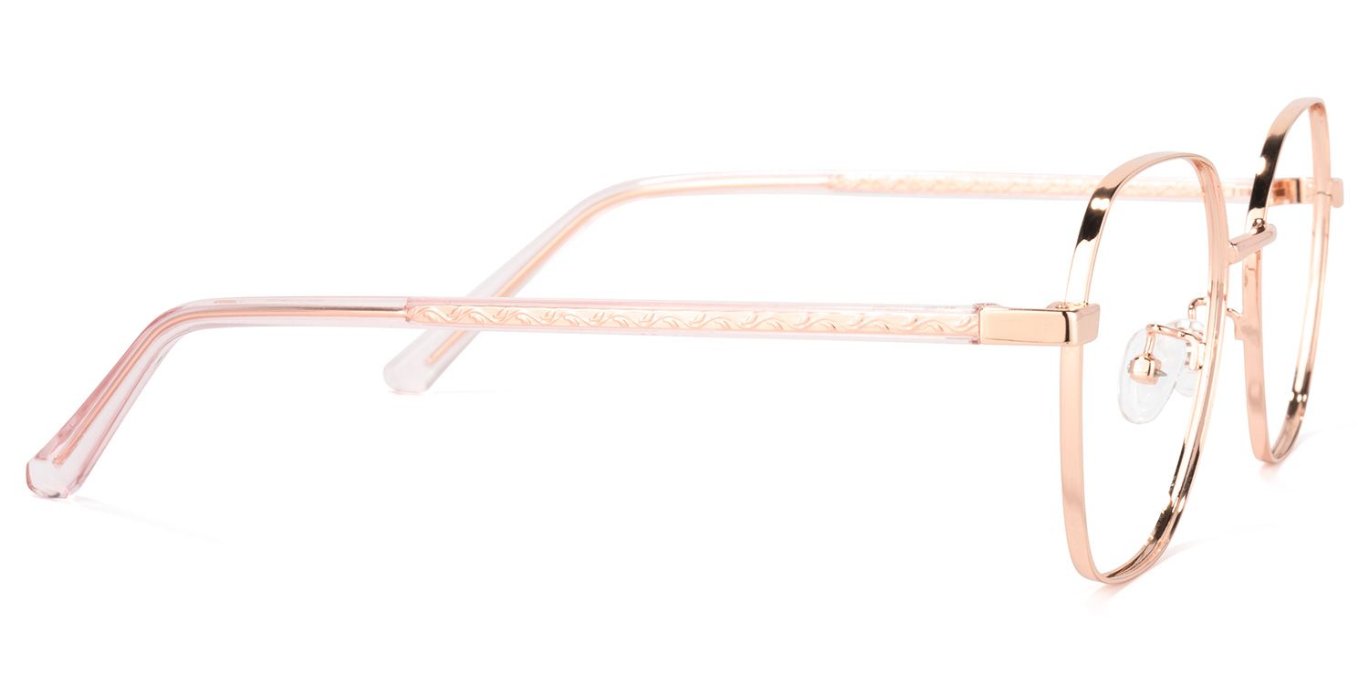 Perry Roségold Geometrisch Brille2