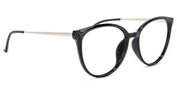 Omar Schwarz Cateye Brille2