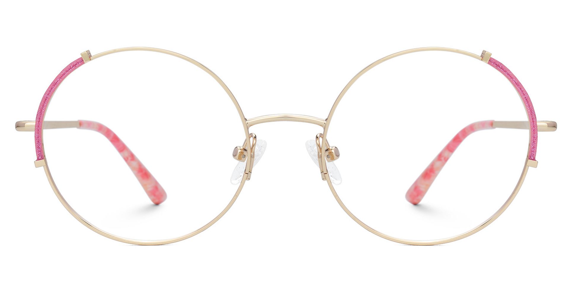 Rindy Rosa Rund Metall Brille0