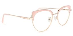 Lorchen Rosa-Gold Cateye Brille2