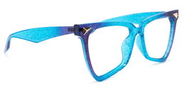 Cicely Blau Geometrisch Brille2