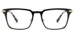 Chaney Schwarz Rechteckig Brille0