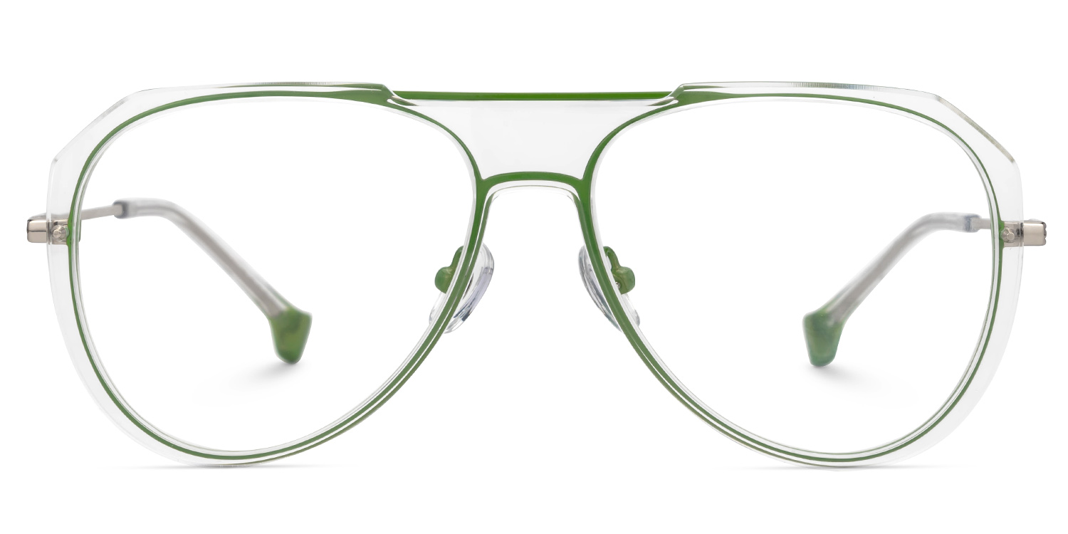 Alvin Grün Pilot Brille0