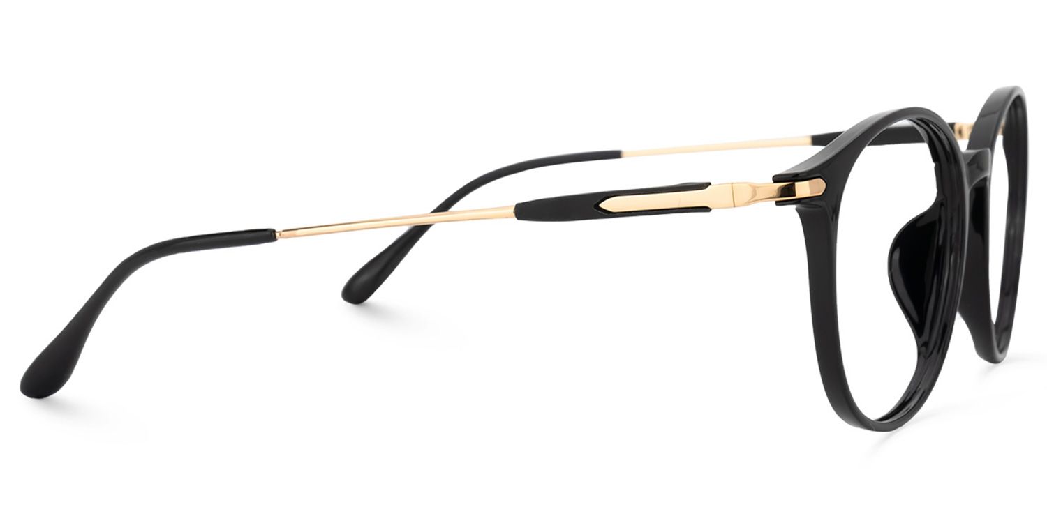 Jethro Schwarz Rund Brille2