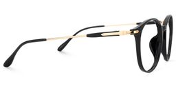 Jethro Schwarz Rund Brille2