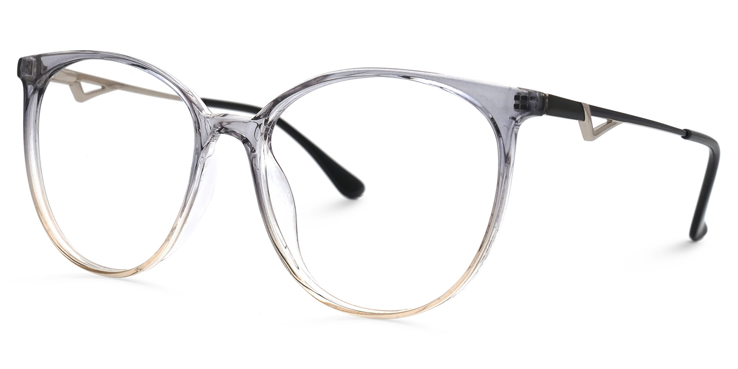 Babbage Grau Rund Brille1