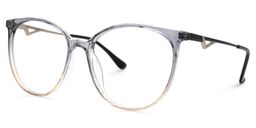 Babbage Grau Rund Brille1