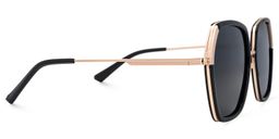 Zula Schwarz Geometrisch Sonnenbrille3