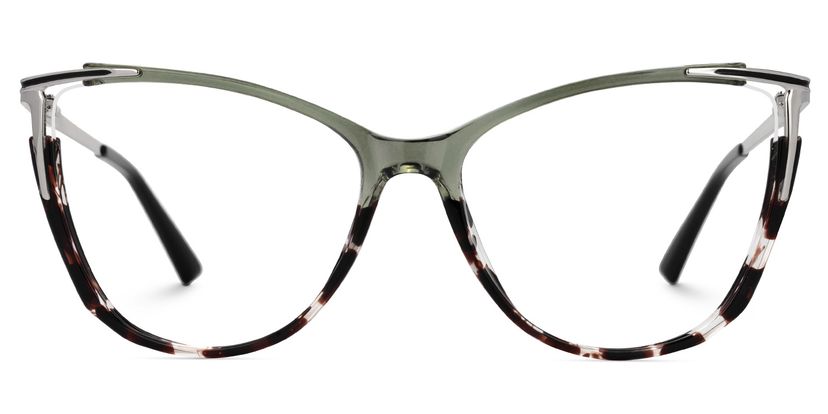 Yomary Grau-Braun Cateye Brille