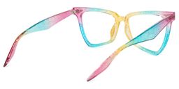 Cicely Blau-Bunt Geometrisch Brille4