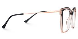 Matia Schwarz-Braun Quadratisch Brille3