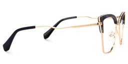 Jana Blau-Gold Cateye Brille3