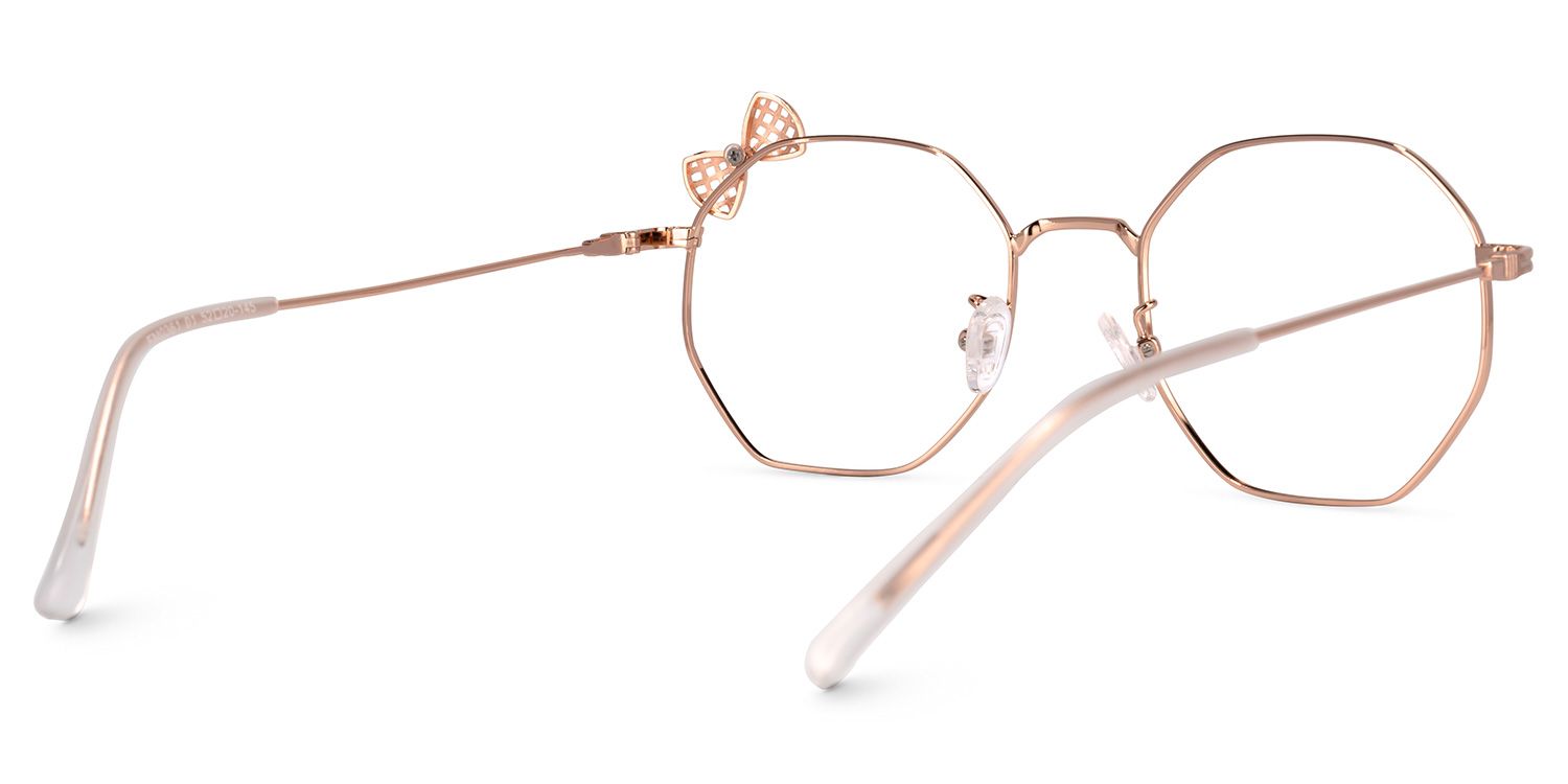 Kaitlyn Rosa-Gold Geometrisch Brille3