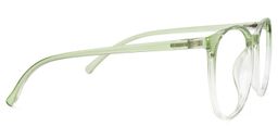 Babbitt Grün Klar Rund Brille2