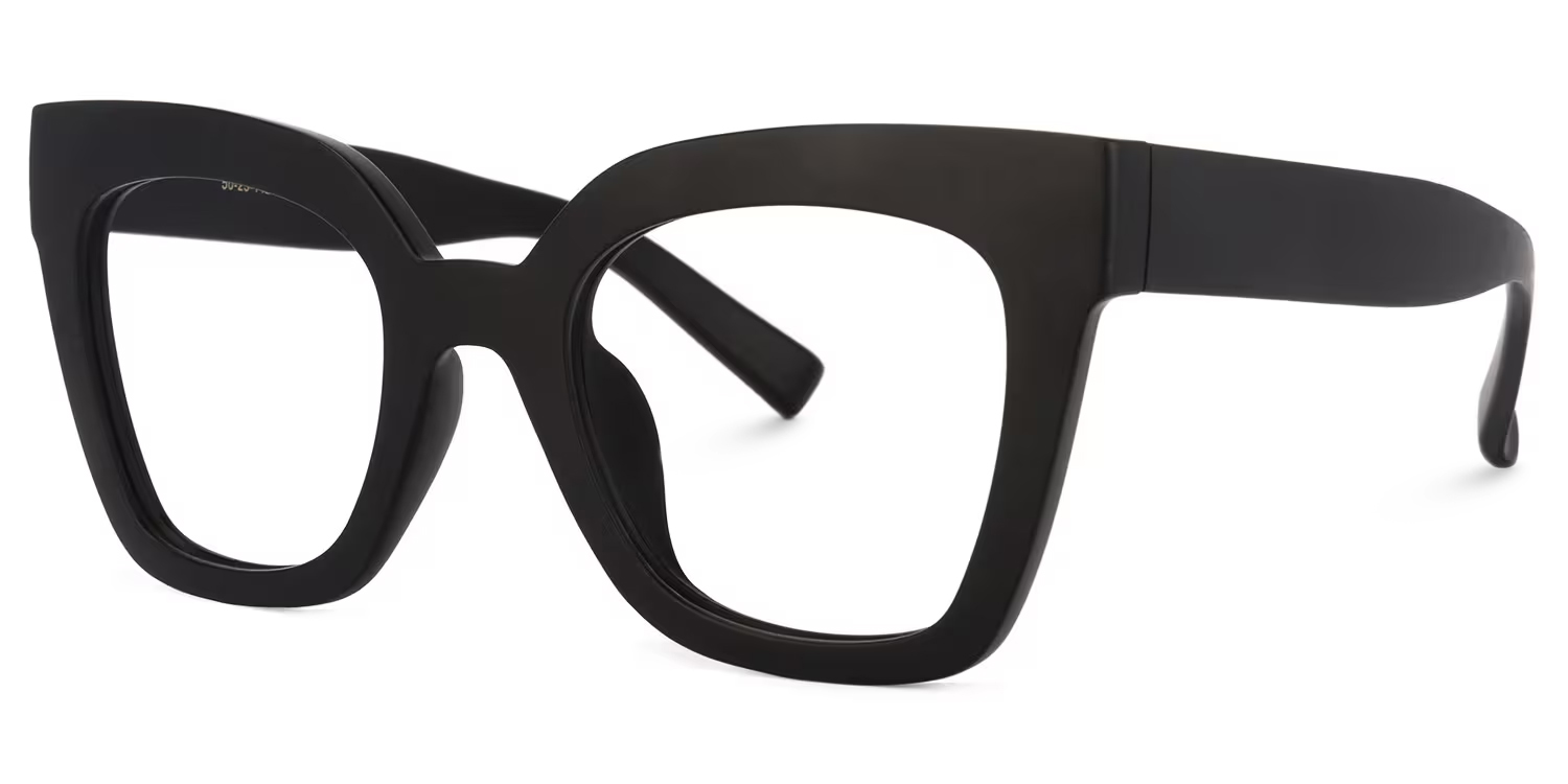 Malcolm Schwarz Quadratisch TR90 Brille1