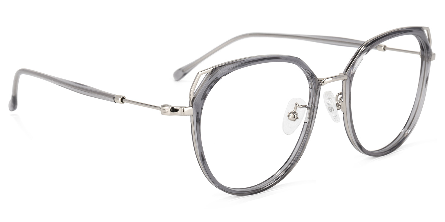 ZEELOOL Ofelia Grau Geometrisch Brille