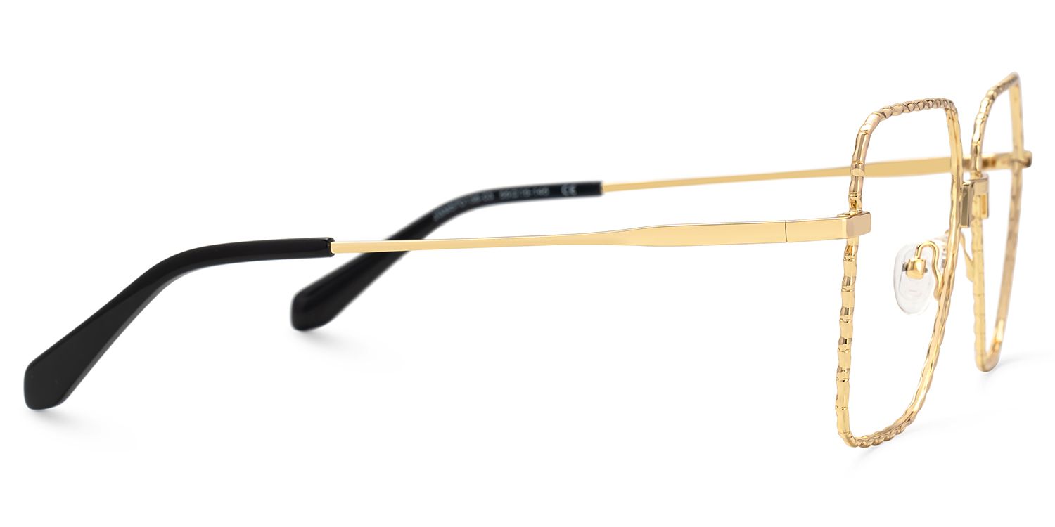 Teri Gold Pilot Metall Brille2