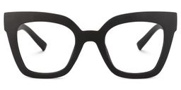 Malcolm Schwarz Quadratisch Brille0