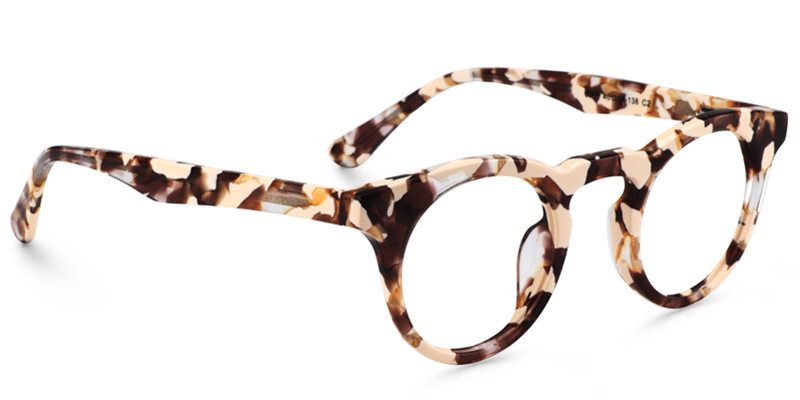 Abigail Braun-Tortoise Rund Brille2