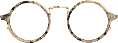 Hadassah Gelbe Runde Brille0