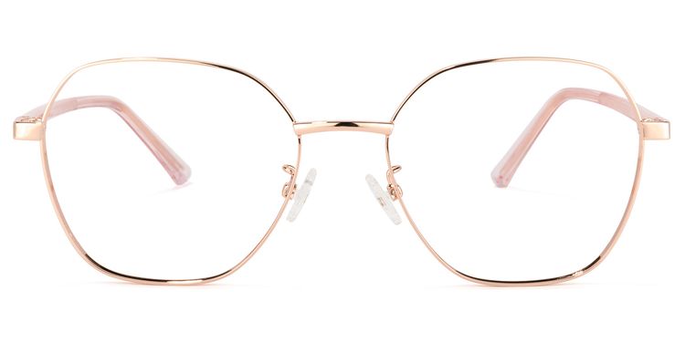 Perry Roségold Geometrisch Brille