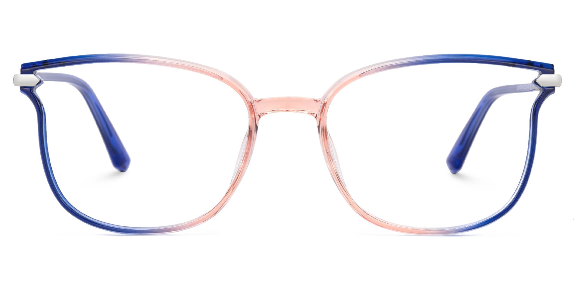 Mander Blau-Orange Quadratisch Brille0