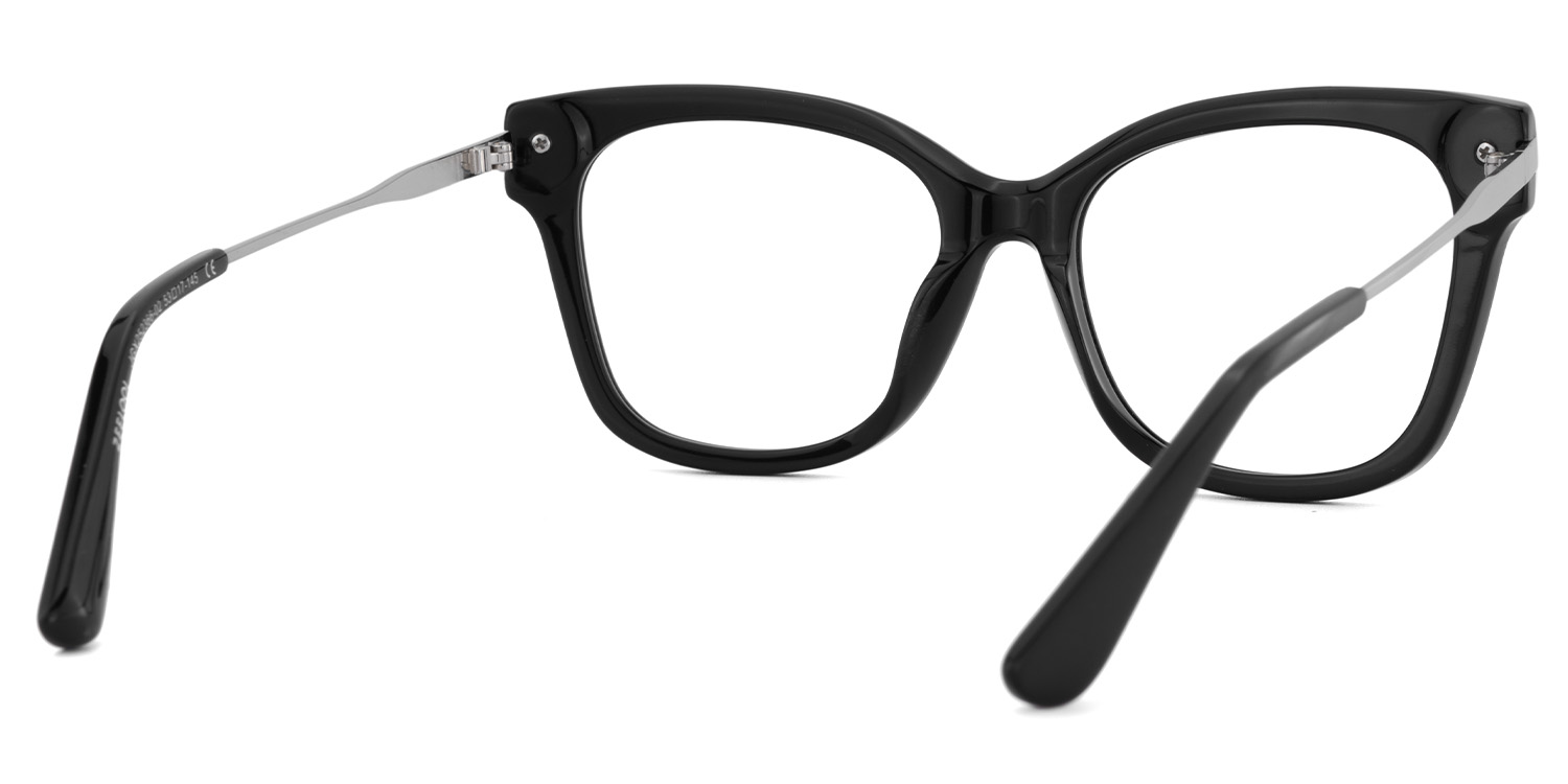 Vernella Schwarz Quadratisch Brille3
