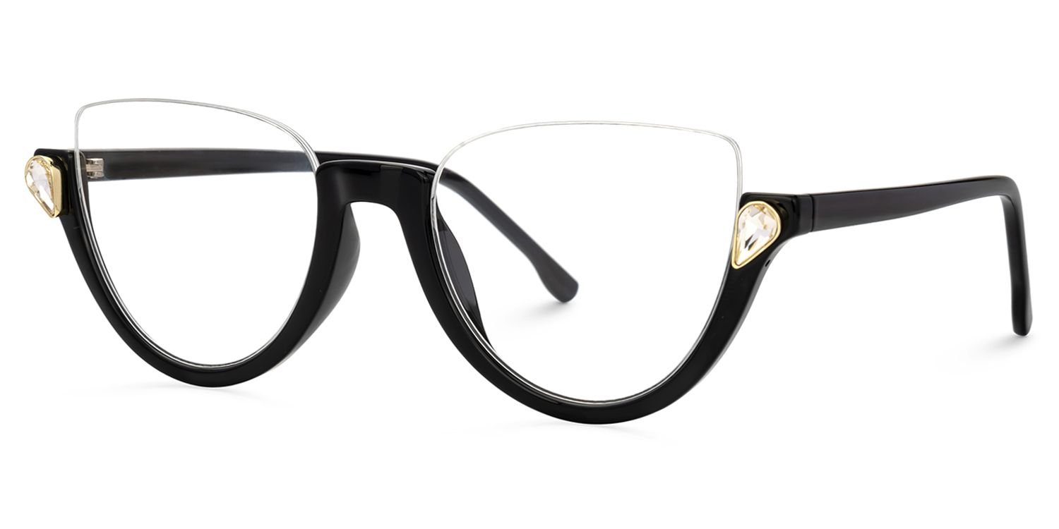 Felicia Schwarz Cat Eye Brille1