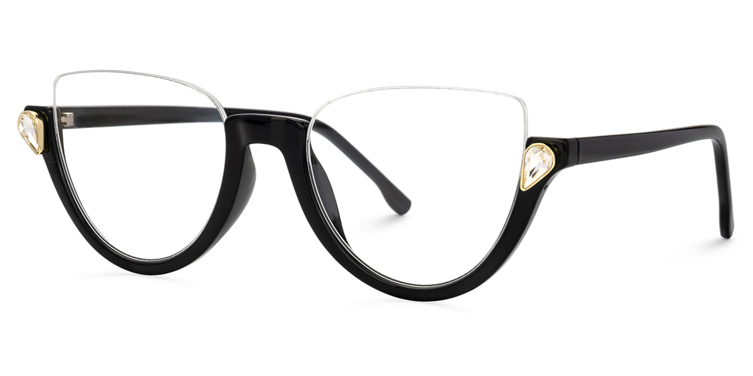 Felicia Schwarz Cat Eye Brille1