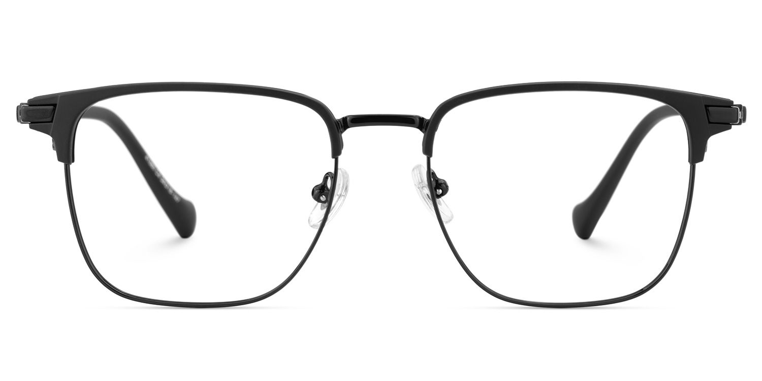 Alex Schwarz Browline Gemischte-Materialien Brille2