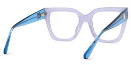 Ruby Blau-Tortoise Quadratisch Brille2