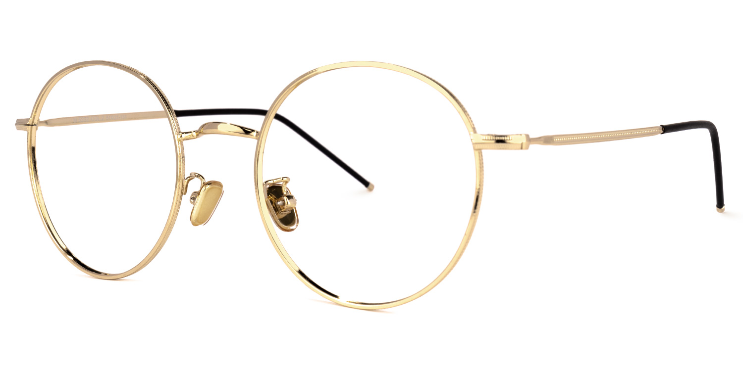 Yamilet Gold Runde Brille1