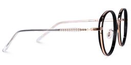 Zhane Schwarz Rund Brille2