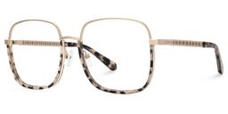 Perfecta Braun-Tortoise Quadratisch Brille2