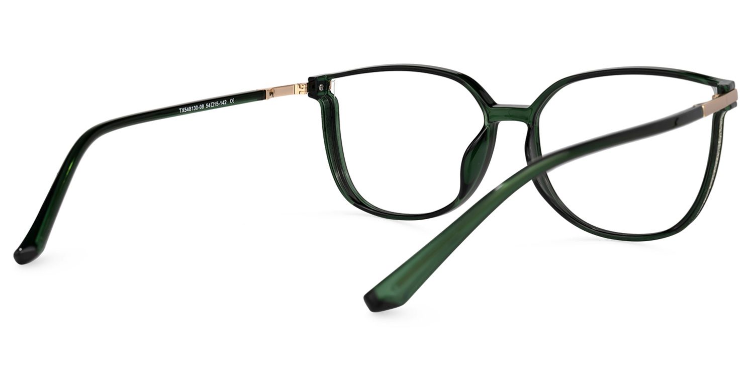 Walden Dunkelgrün Cateye Brille2