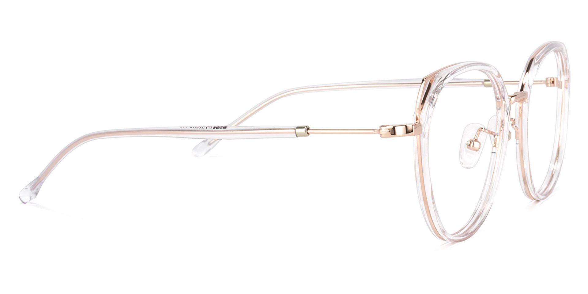 Ofelia Gold Klar Geometrisch Brille3
