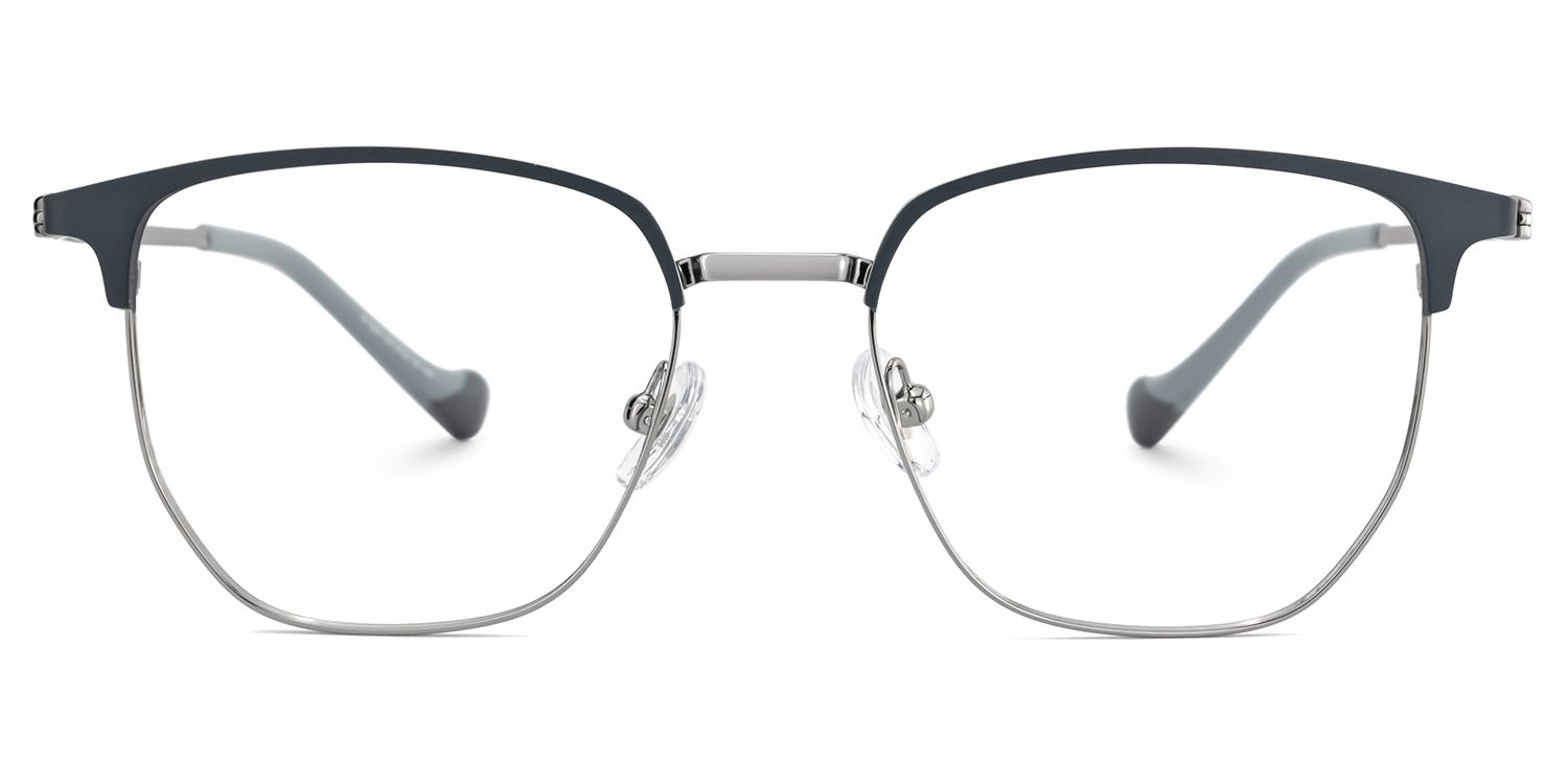 Orpah Grau Browline Metall Brille0