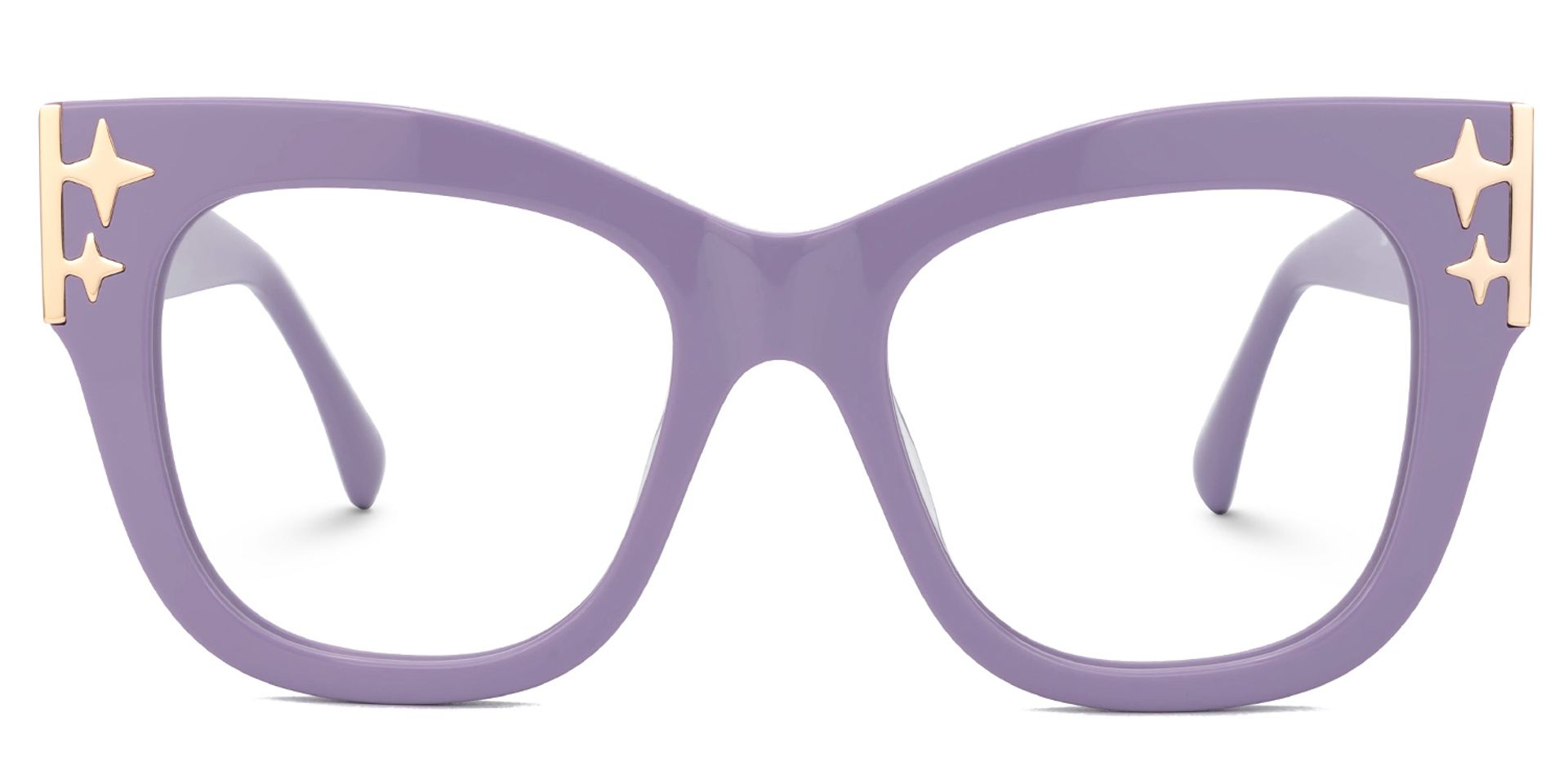 Minfia Lila Quadratisch Acetat Brille0