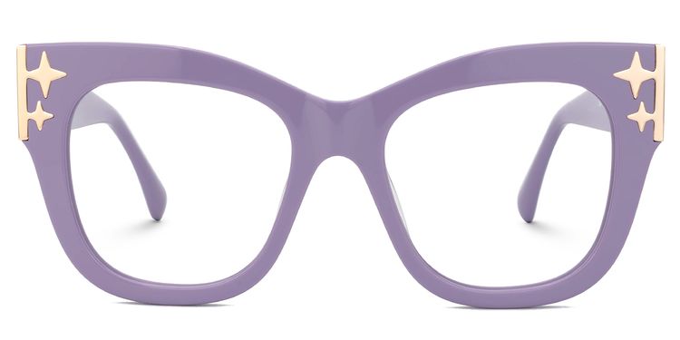 Minfia Lila Quadratisch Brille