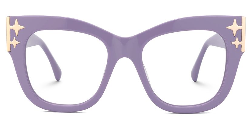 Minfia Lila Quadratisch Brille