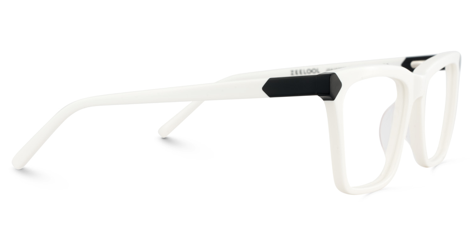 Denver Weiß Rechteckig Brille4