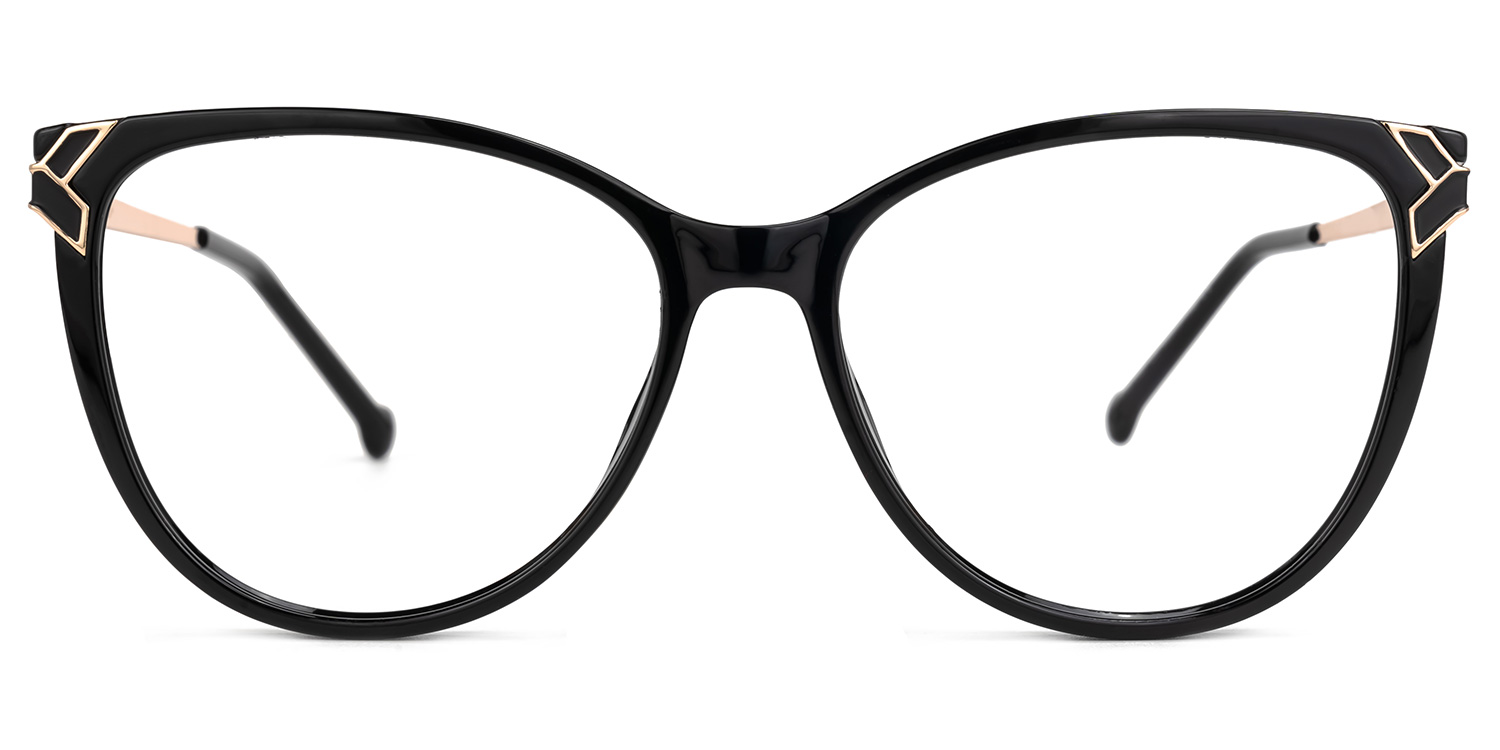 Nera Schwarz Cateye Brille0